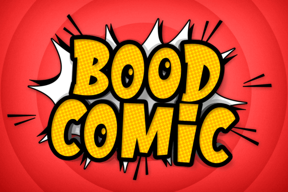 Bood Comic: A Playful Font for Dynamic Campaigns