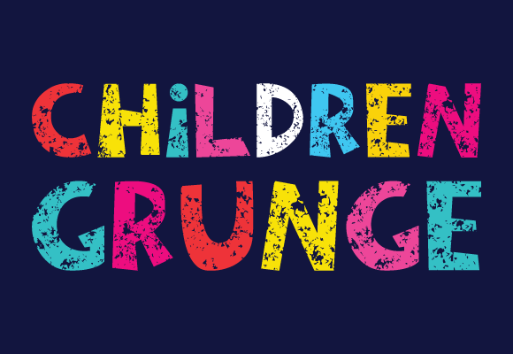 Children Grunge Font Review: A Playful Twist for Branding