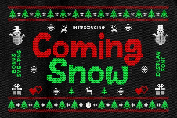 Coming Snow: A Holiday Font with Real Web Design Potential
