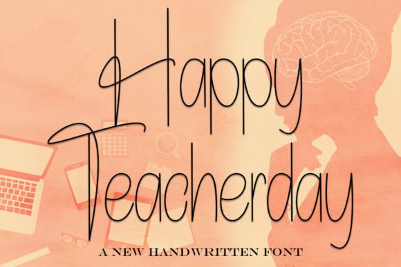 Happy Teacherday: A Timeless Display Font for Editorial Design