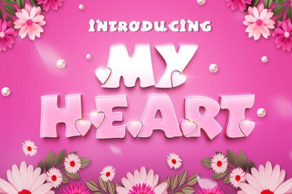 My Heart Bold: A Playful Display Font for Branding and Creativity