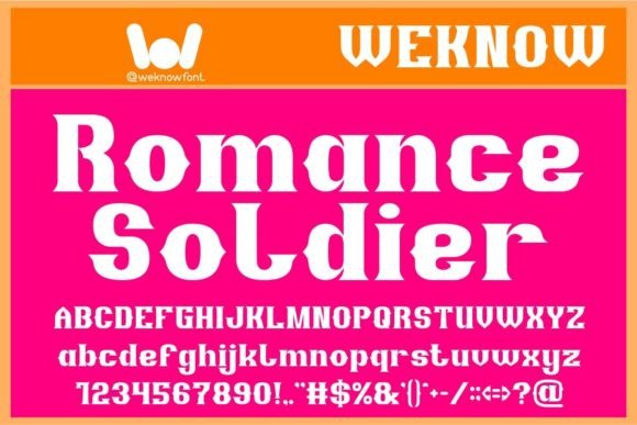 Romance Soldier: A Font for Editorial Expression