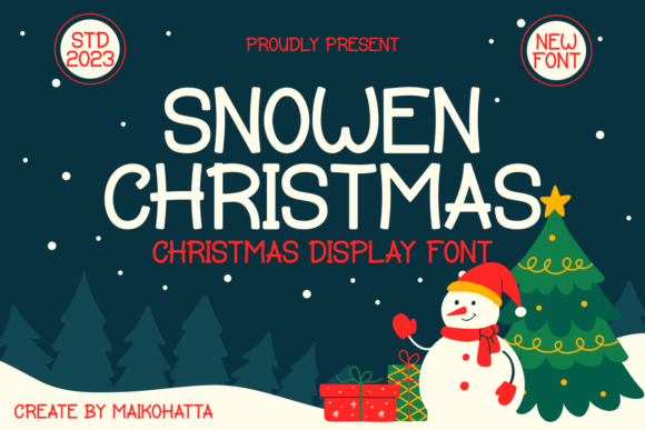Snowen Christmas: A Festive Font for Editorial Design