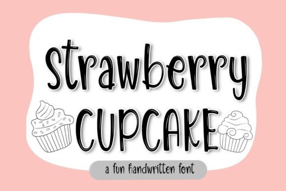 Strawberry Cupcake Font for Editorial Design