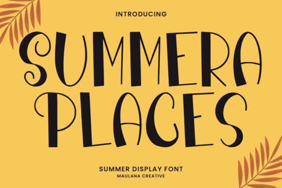 Summera Places: A Bold Display Font for Creative Branding